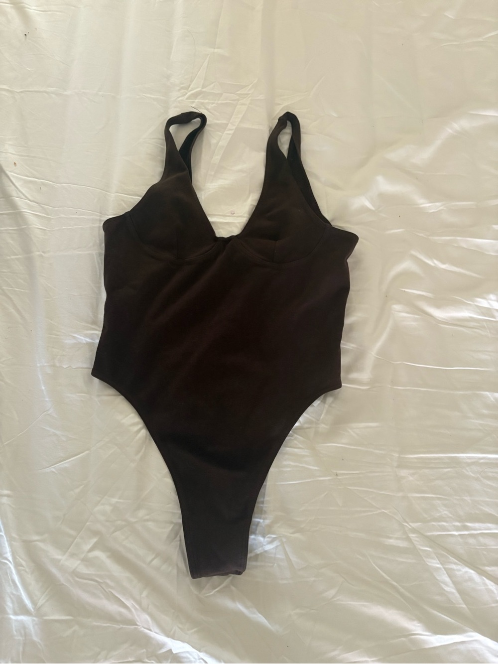 Los Angeles apparel on piece brown tank top